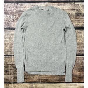 Everlane Sweater Womens 2XS Cotton Crew Neck Knit Pullover Green